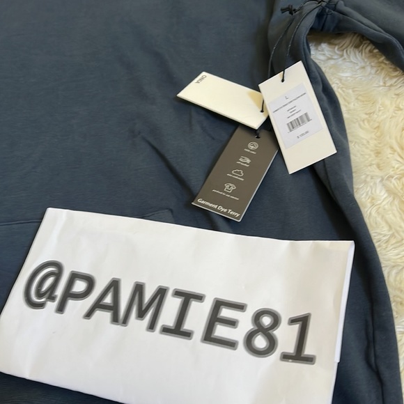 ONIA Men’s Blue/Gray Garment Dye French Terry Pullover  Hoodie Size L NWT - Picture 11 of 13